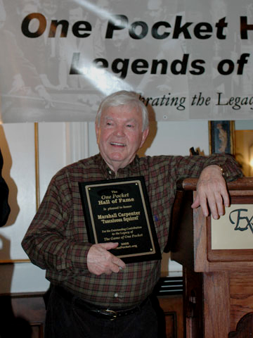 Marshall Squirrel Carpenter One Pocket Hall of Fame